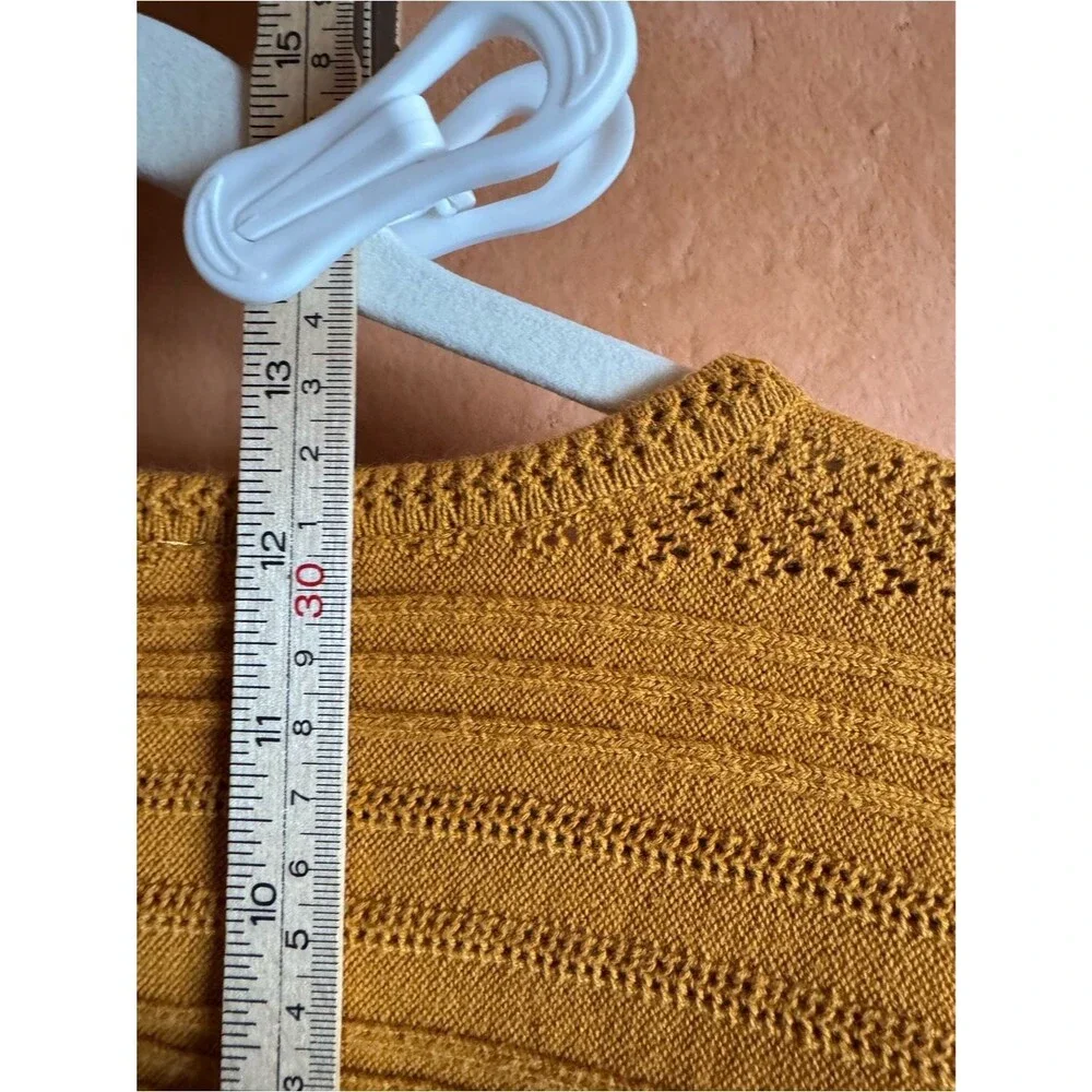 Free People Intimately FP Pointelle Knit Crop Sweater Size S Ballet Core